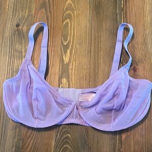 Savage x Fenty Purple Logo Unlined Underwire Bra